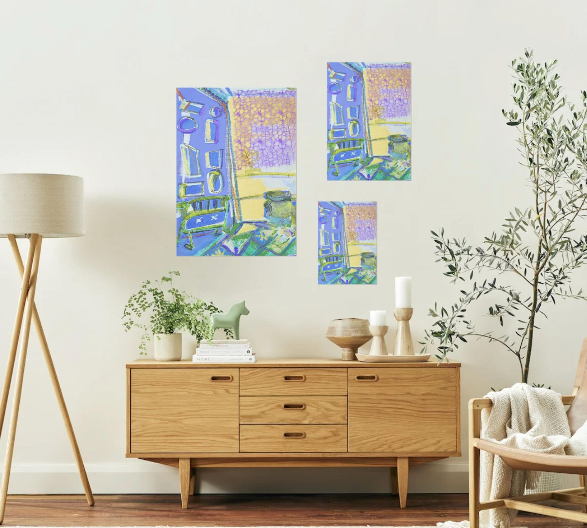 La Sala Azzurra Art printMulticolor 6