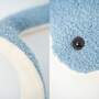 2x Mini Oktopus & Mantarochen Plüschtier Baumwolle Blau Weiß 2