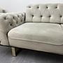 2x Sofa & Sessel Samt Beige 5