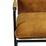2x Boston Esszimmerstuhl Textil Metall Braun 4