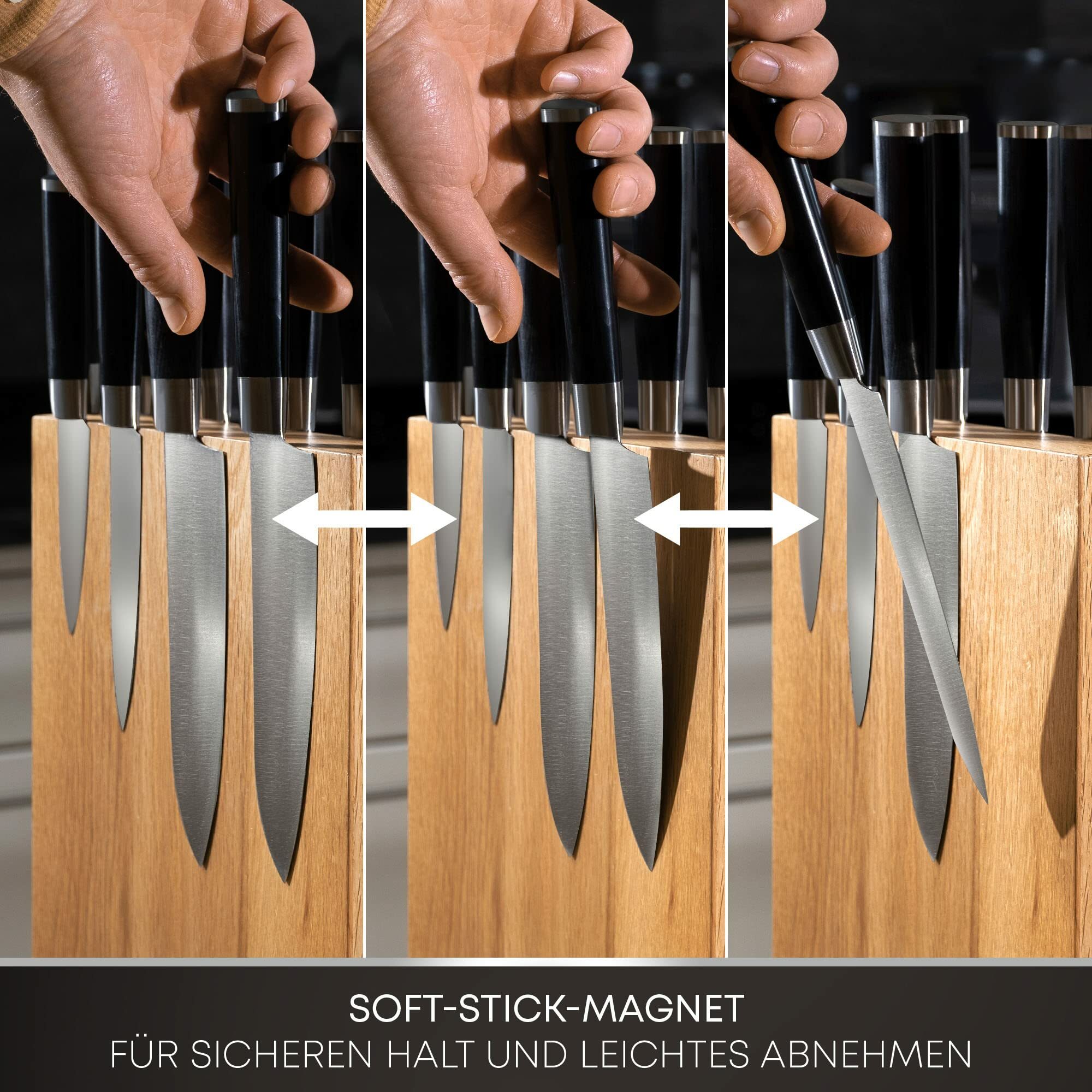 Messerblock Magnetisch Holz Natural 1