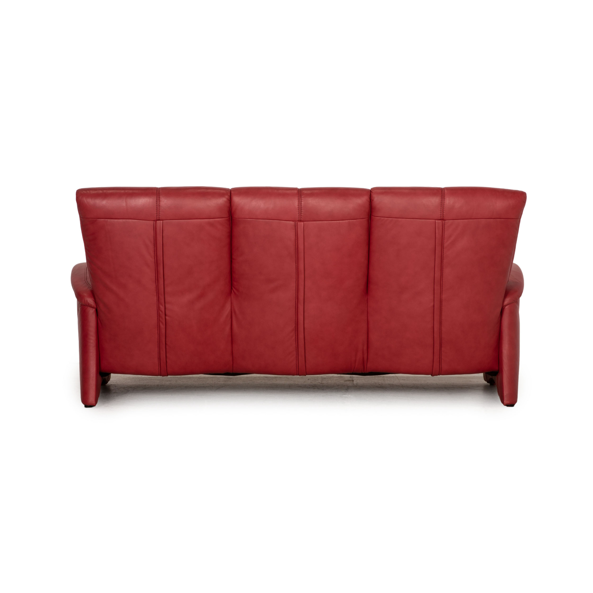 Himolla Sofa Leder 3-Sitzer Rot 9