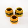 Ceramic Vases Set 3-piece Yellow 4