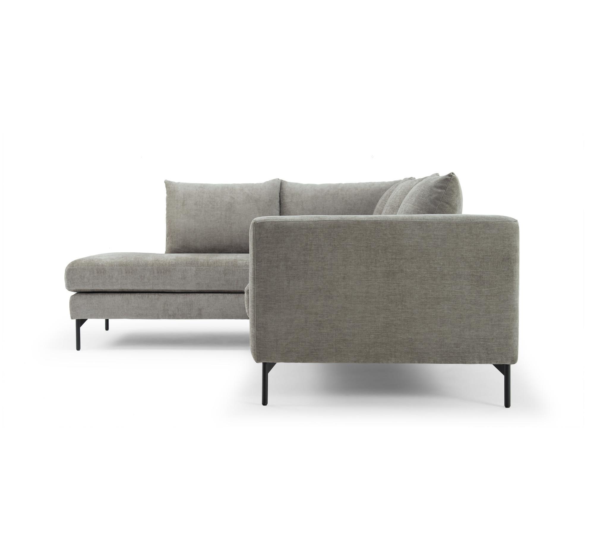 Noa Corner Sofa Chaise Lounge Left Planet Grey Green 1
