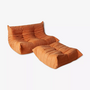 Togo Lounge Set Textil 2-tlg. Orange 0