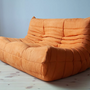 Togo Sofa 2-Sitzer Textil Orange 2