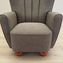 Armchair Textile Brown 11