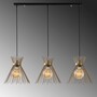 Pendant lamp 3 elements Adjustable height Black 4