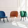 Loungestuhl Eschenholz Velour Terracotta 5