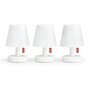3x Edison The Mini Tischleuchte Kunststoff Weiß 0