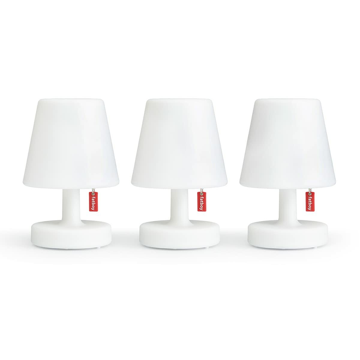 3x Edison The Mini Tischleuchte Kunststoff Weiß 0