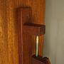 Scissor Wandleuchte Teakholz 1970er Jahre 4
