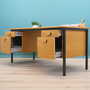 Vintage Desk Ash Wood Brown 1980s 3