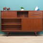 Vintage Highboard Teakholz Braun 1960er Jahre 2