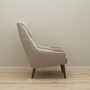 Vintage armchair Teak wood Textile Beige 1960s 7