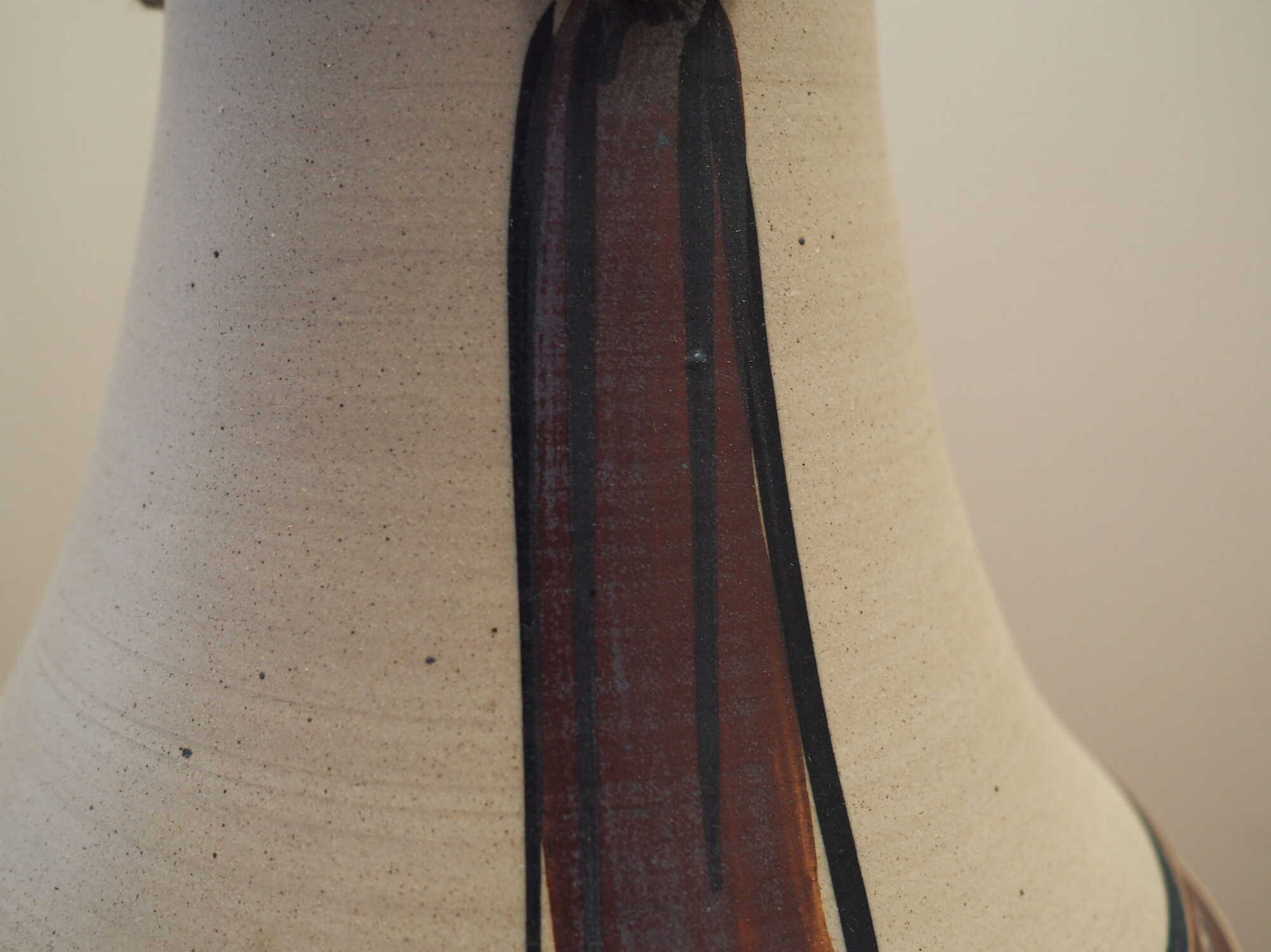 Vintage pendant lamp ceramic grey 1960s 4