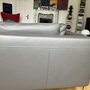 Sofa Récamiere Links Leder Metall Grau 4