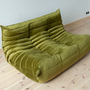 Togo Lounge Set 2-pc. Velvet Olive Green 6