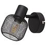 Wandleuchte Mesh Stahl Schwarz 1