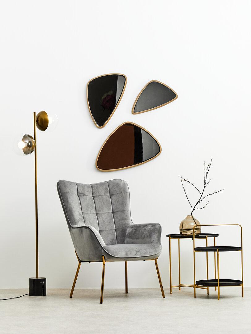 Trosa Beistelltisch Schwarz Gold 3