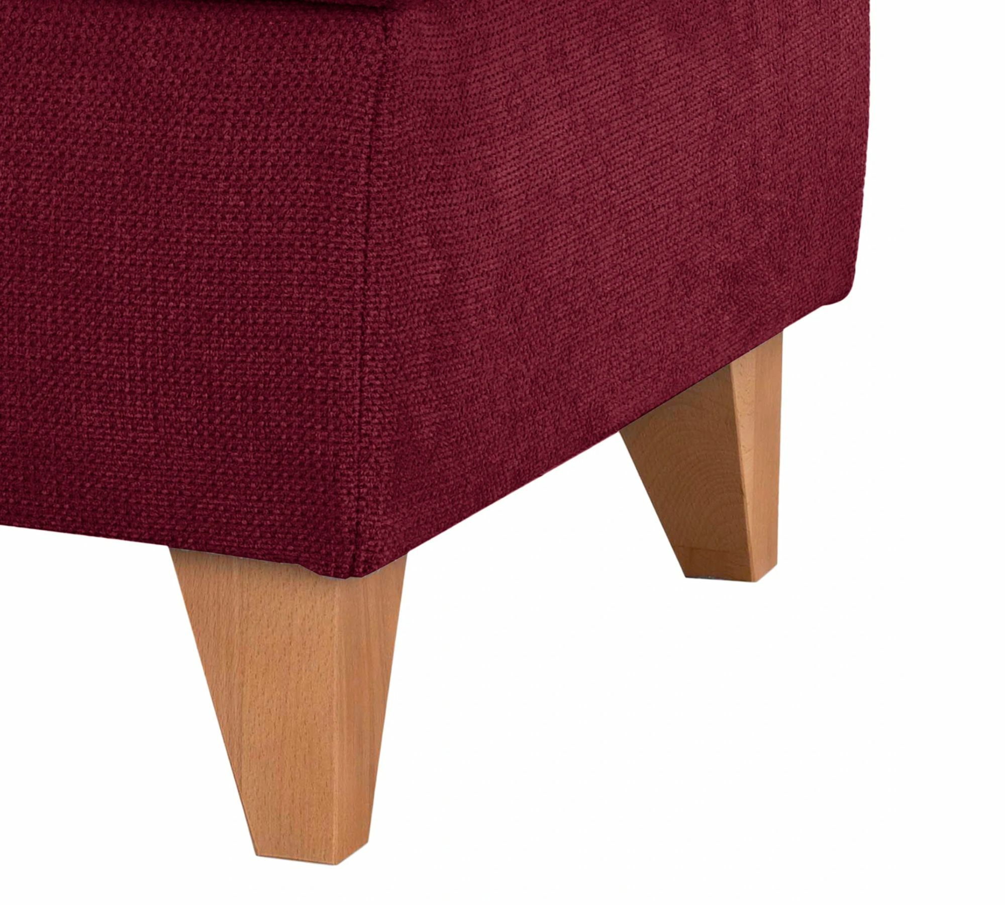 Polsterhocker Webstoff Beere 7