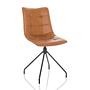 Tarviso dining chair faux leather brown 5