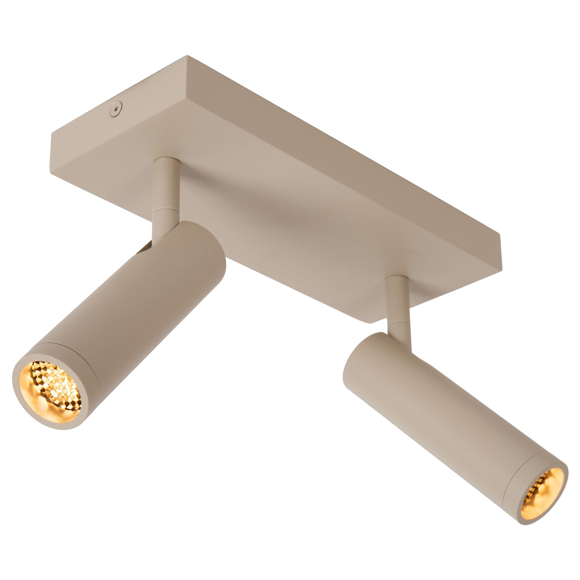 2-Flammig Grado Typ A Deckenleuchte Aluminium Beige 0