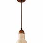 Swis Pendant Light Travertine Walnut Wood Brown 5
