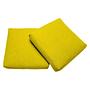 2x Kissenset Sqare Cushions Webstoff Mustard Flower 0