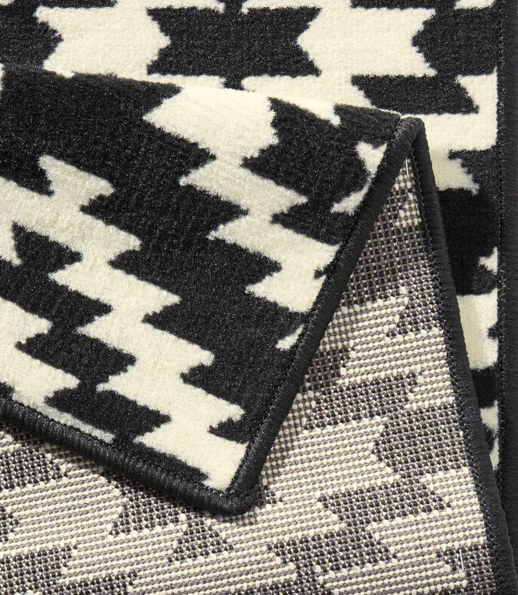 Läufer Textil Schwarz 80 x 250 cm 3