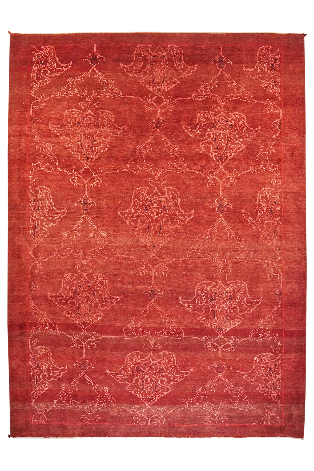 Rizbaf Gabbeh-Teppich Wolle Rot 0