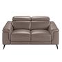 Sofa 2-Sitzer 6106 mit Relaxsystem Leder Taupe 2