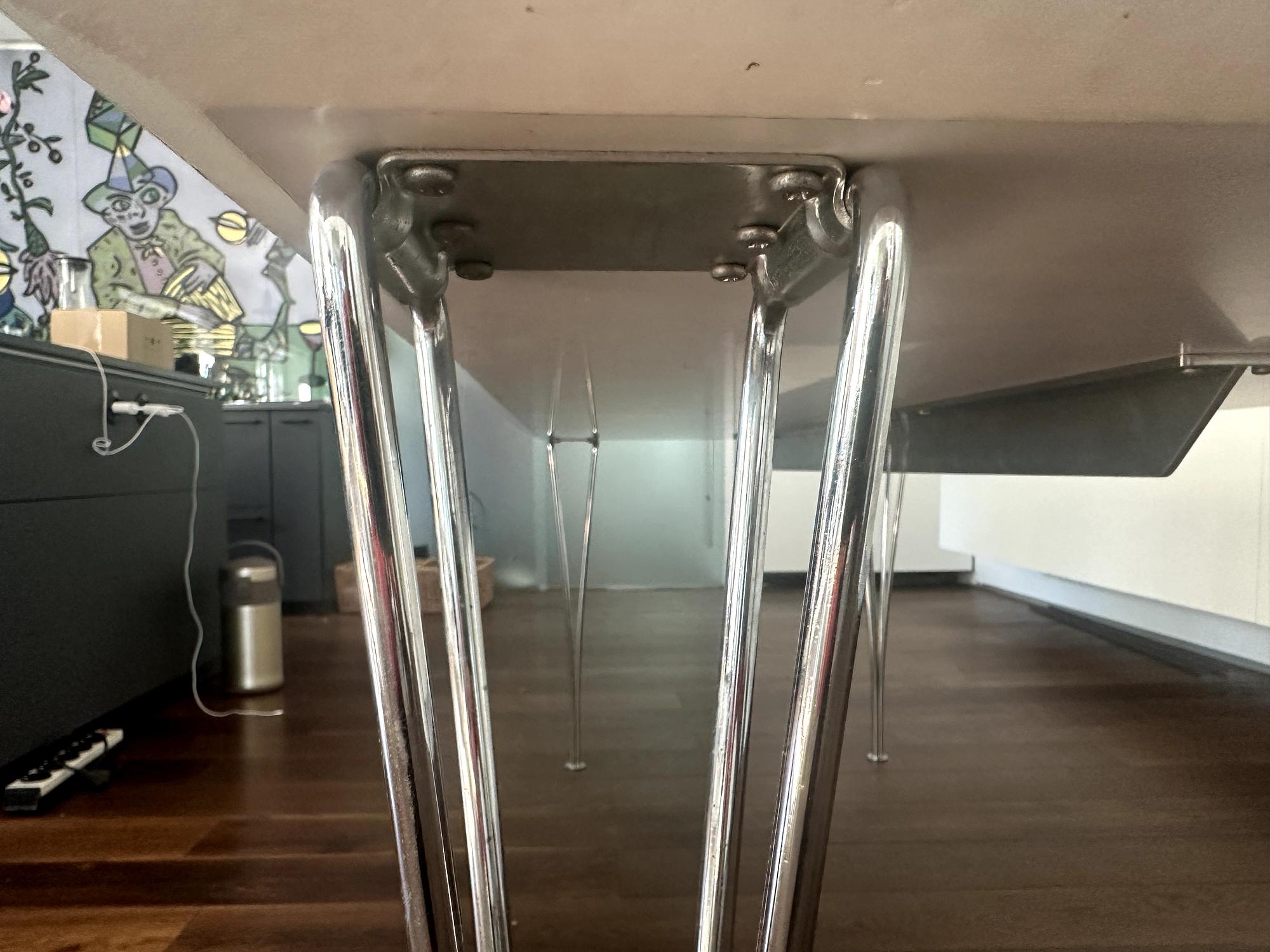 Rechteckiger Tisch Technisches Holz Weiß 5