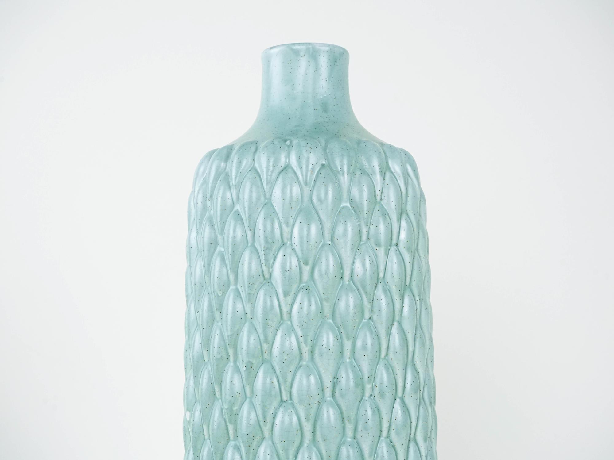 Keramikvase Mintgrün 1960er Jahre 3