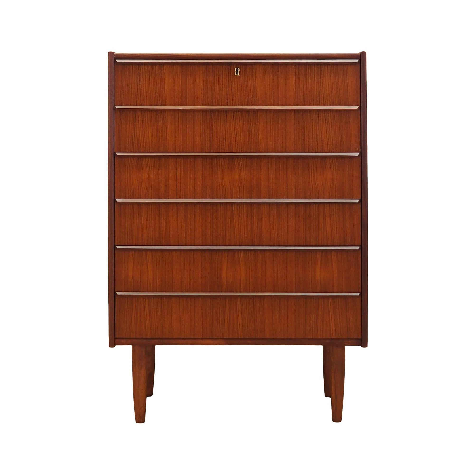 Teak-Kommode 1970er Jahre Braun 0