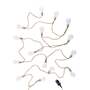 LED Lichterkette 10-flammig Klarglas Jute 0