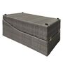 Sonnenliege Klappbar Polyrattan Grau 4