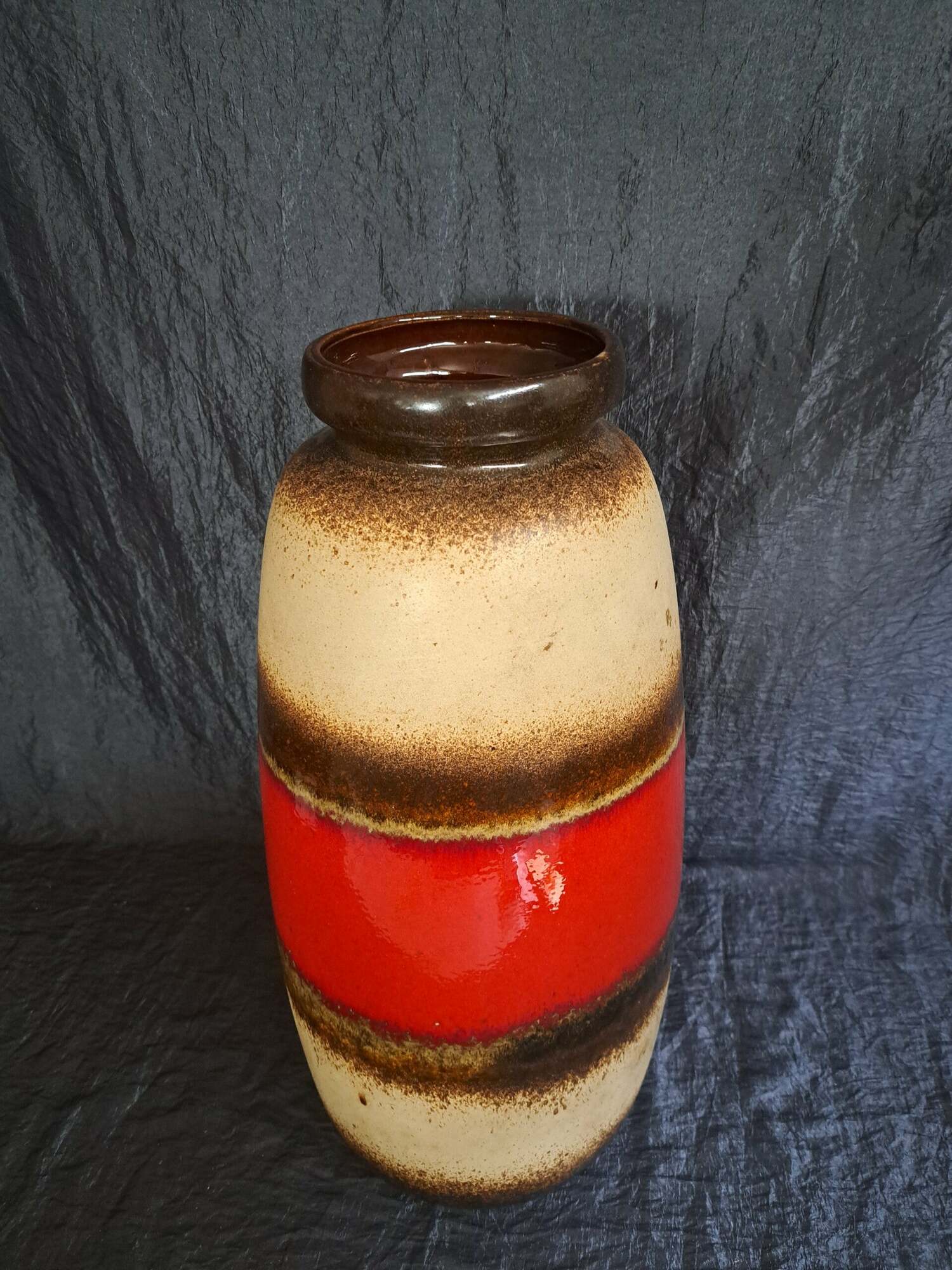 Vintage Vase Keramik Mehrfarbig 2