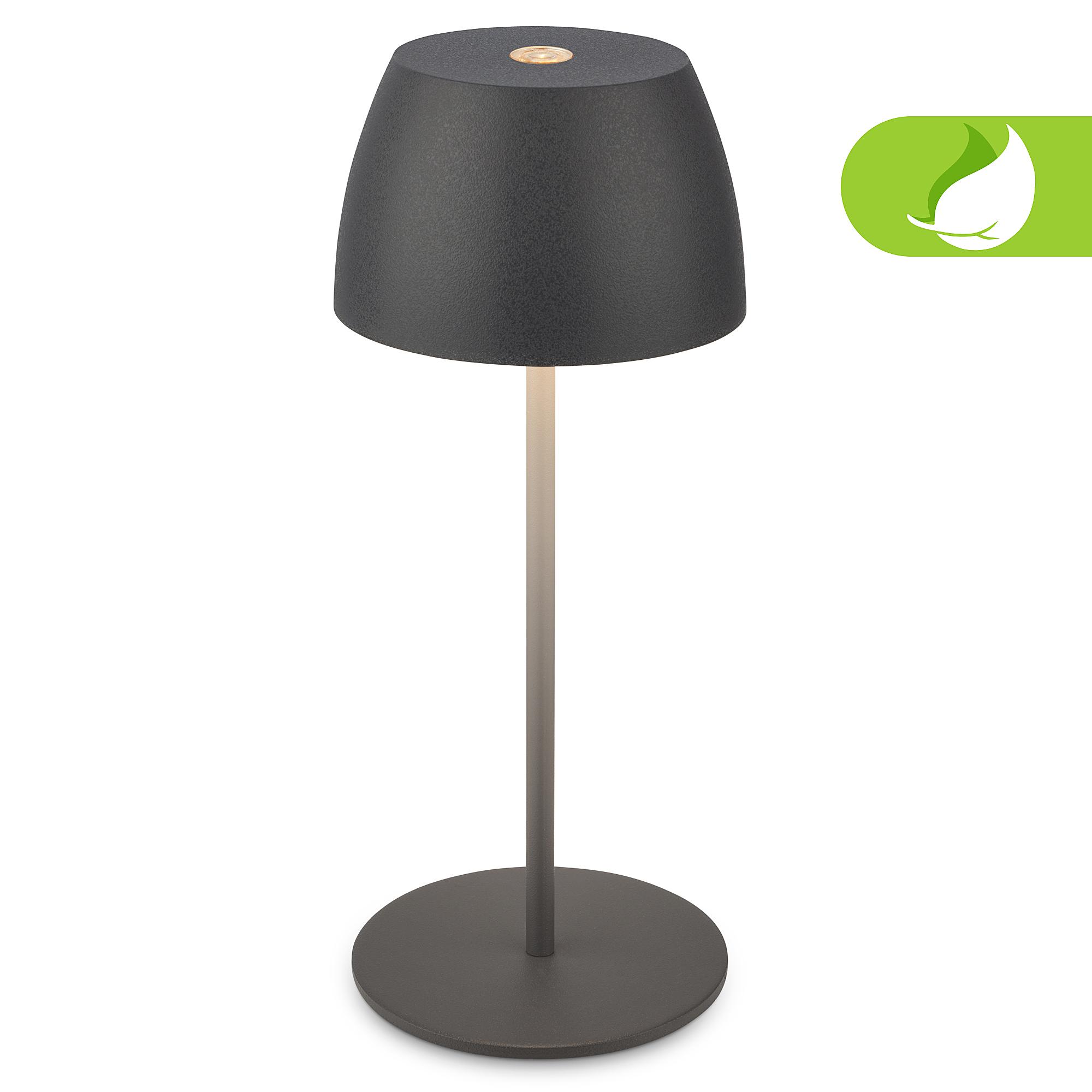 Serina LED battery table lamp Mini Grey 4
