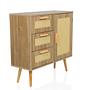 STRYN Chest of drawers with 3 drawers Light brown 5