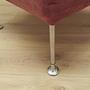 Vintage Sessel Samt Metall Rosa 1960er Jahre 11