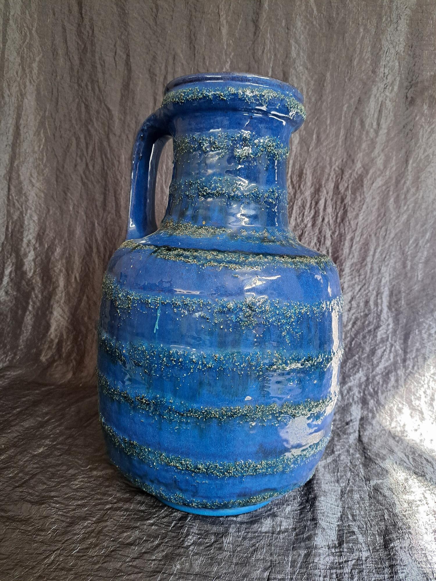Vintage Vase Ceramic Blue 1