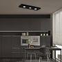 Morco LED-Deckenleuchte Aluminium Schwarz 3-flammig 1