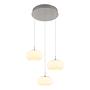 LED Pendant Light Quintara 3-Light Opal Glass Iron 3