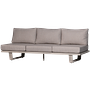 Bear 3-seater garden sofa aluminium grey 0