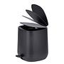 Waste bin Davos Steel Capacity: 6.5 L Black 1