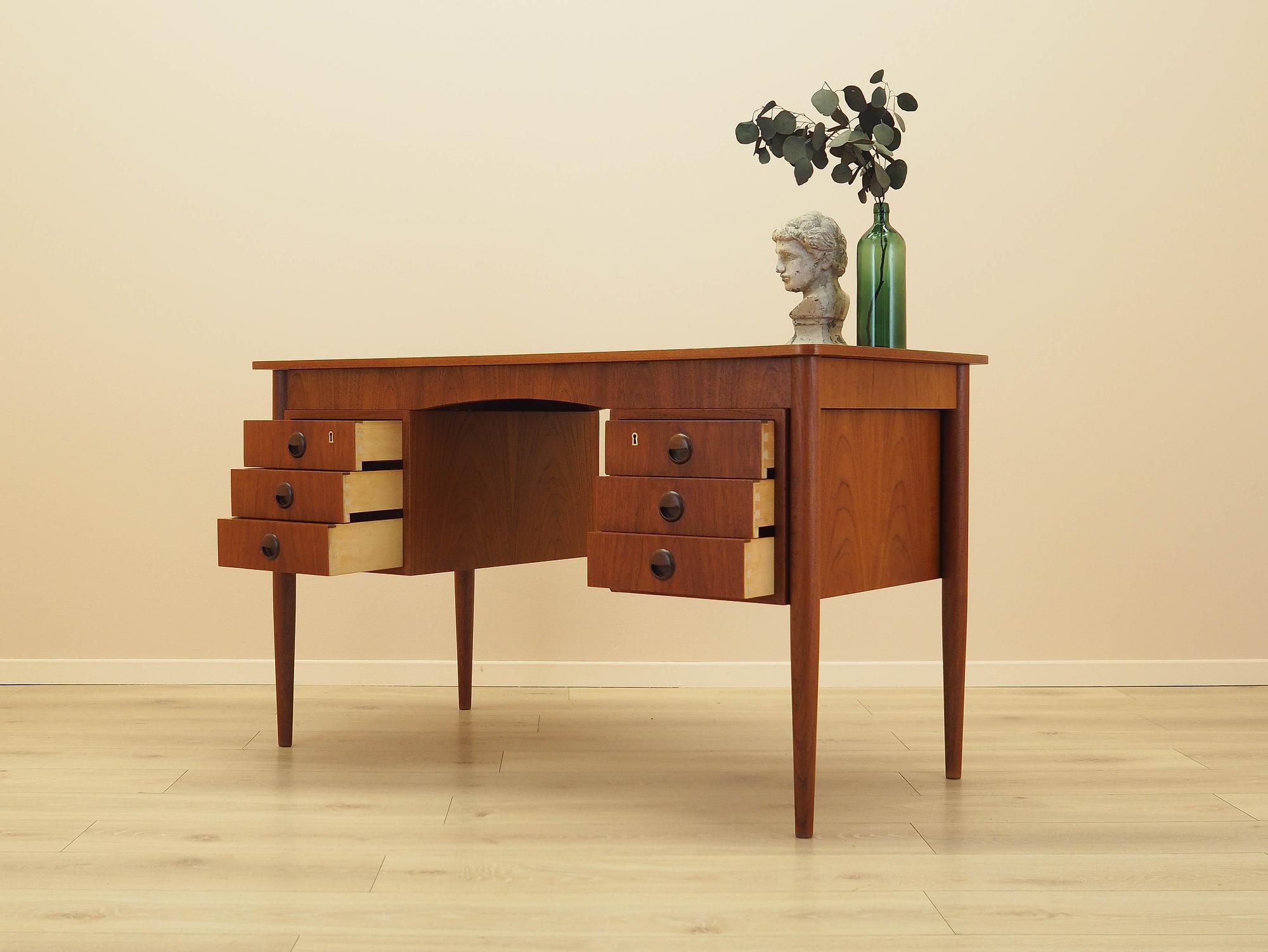 Teak-Schreibtisch 1970er Jahre 3