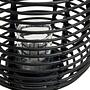 Mataram Kleine Schwarze Naturrattan Laterne
 6