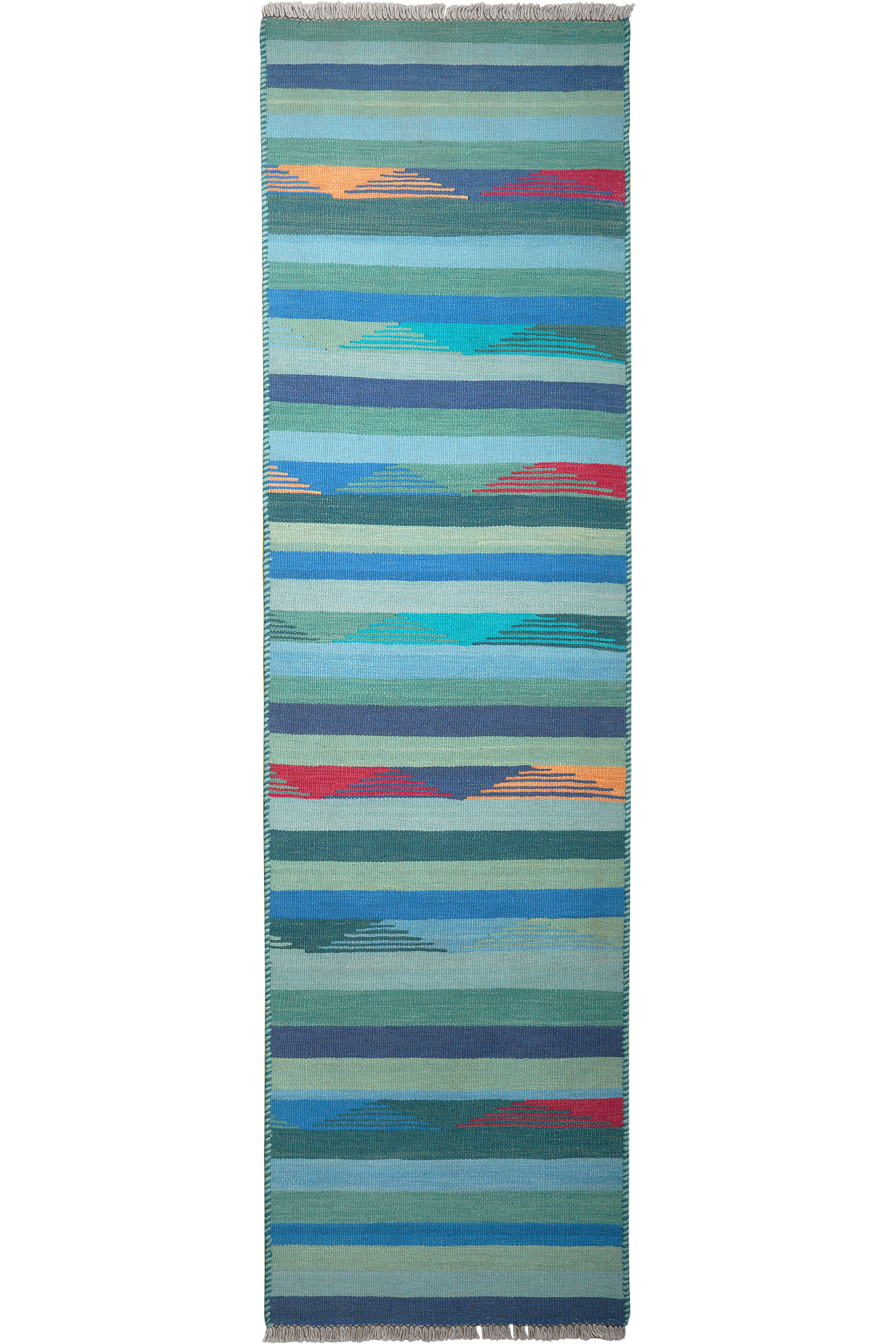 Kilim Gashgai Teppich Blau 0