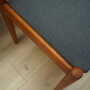 6x Vintage Chair Teak Wood Textile Brown 1970s 5